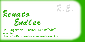 renato endler business card